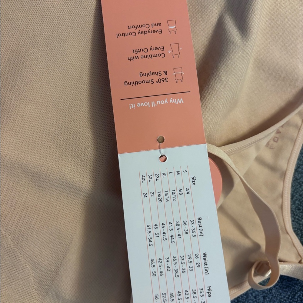 Shapermint Chai (Beige) Sleeveless Camisole XL NIB - Picture 4 of 8